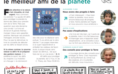 40 défis pour protéger la planète en lumière dans le magasine Mon quotidien